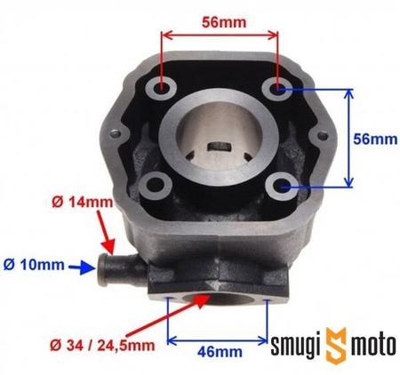 Cylinder WM 50cc, Derbi 50, EBS / EBE